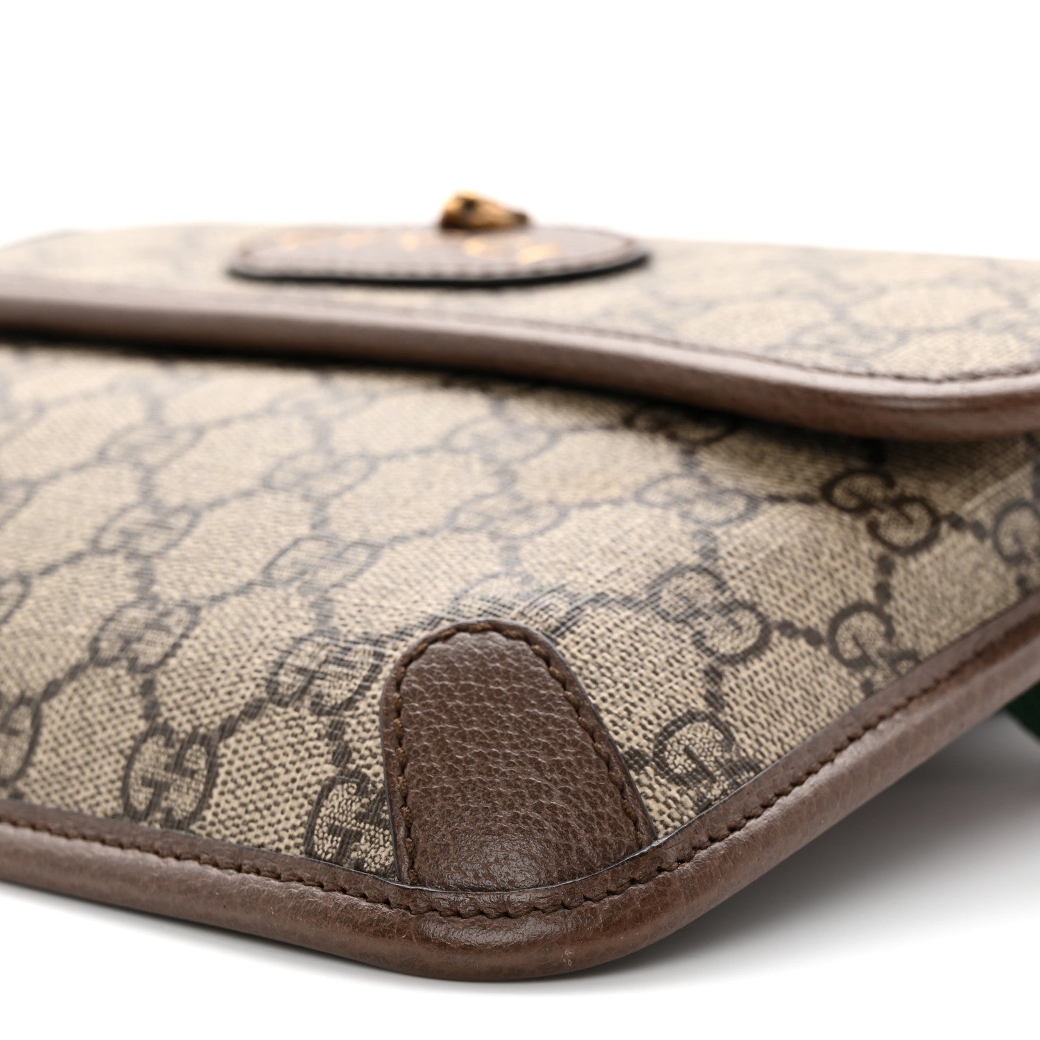 Gucci GG Supreme Monogram Neo Vintage Web Belt Bag Brown 10 of 10