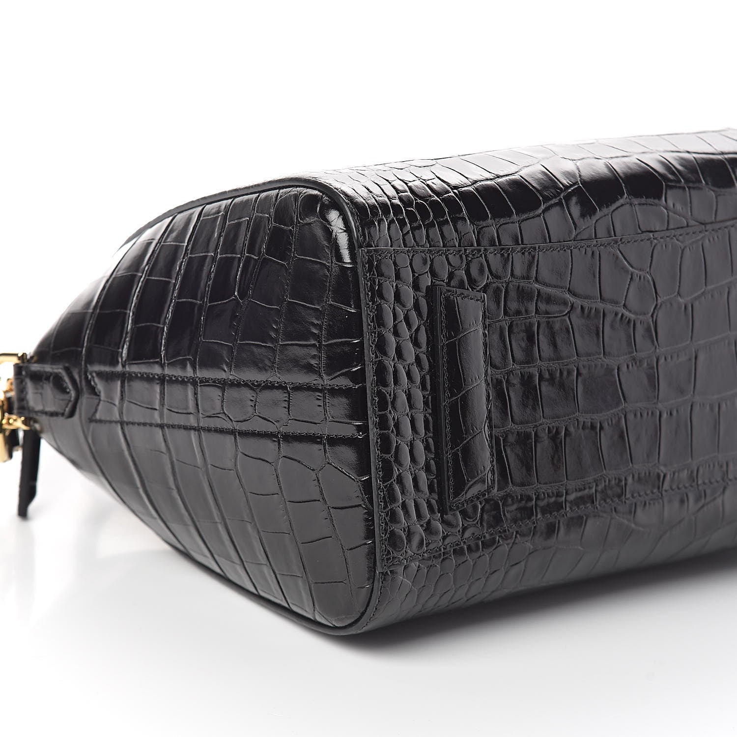 Givenchy Calfskin Crocodile Embossed Small Antigona Black 8 of 9