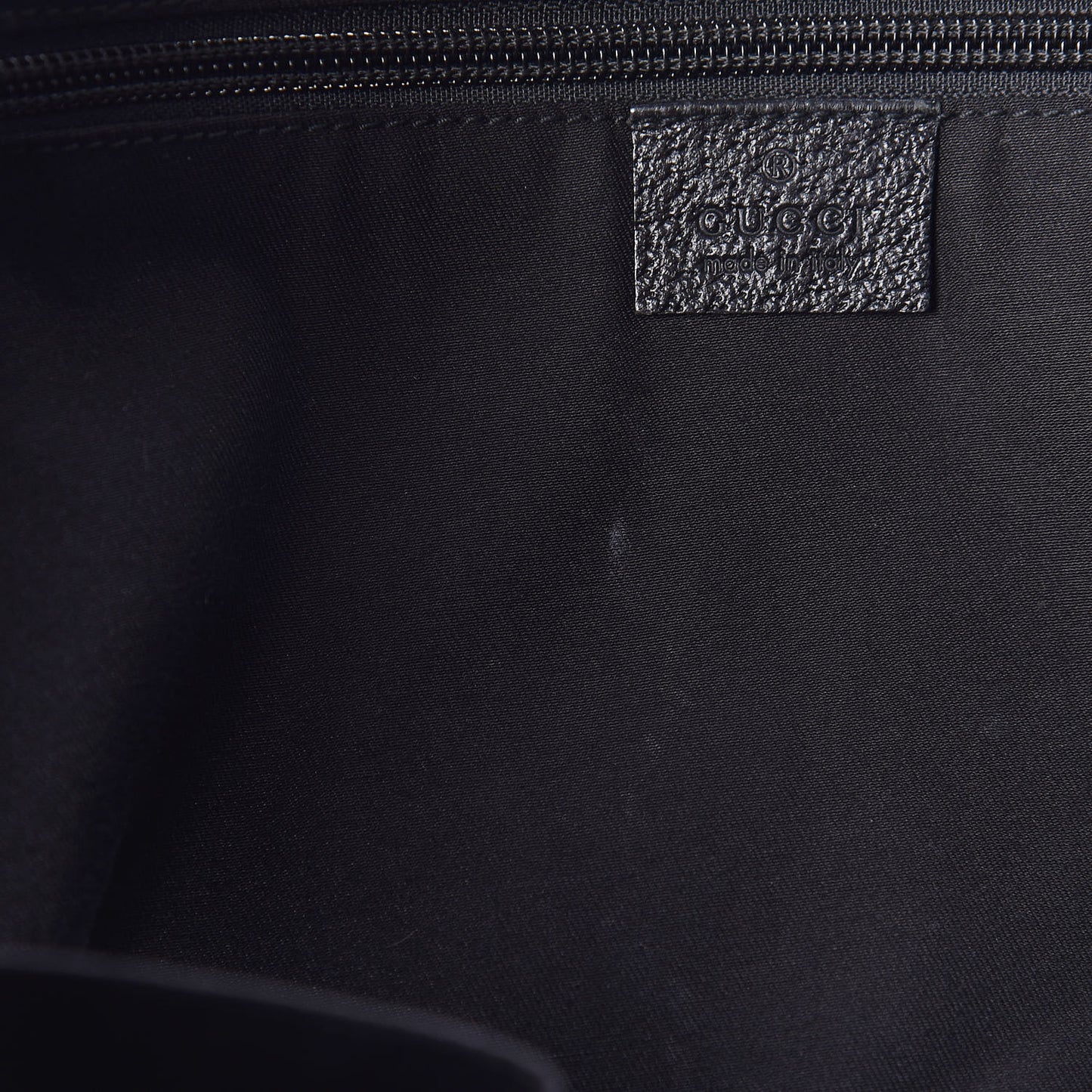 GG Monogram Medium Web Handle Double Pocket Tote Black