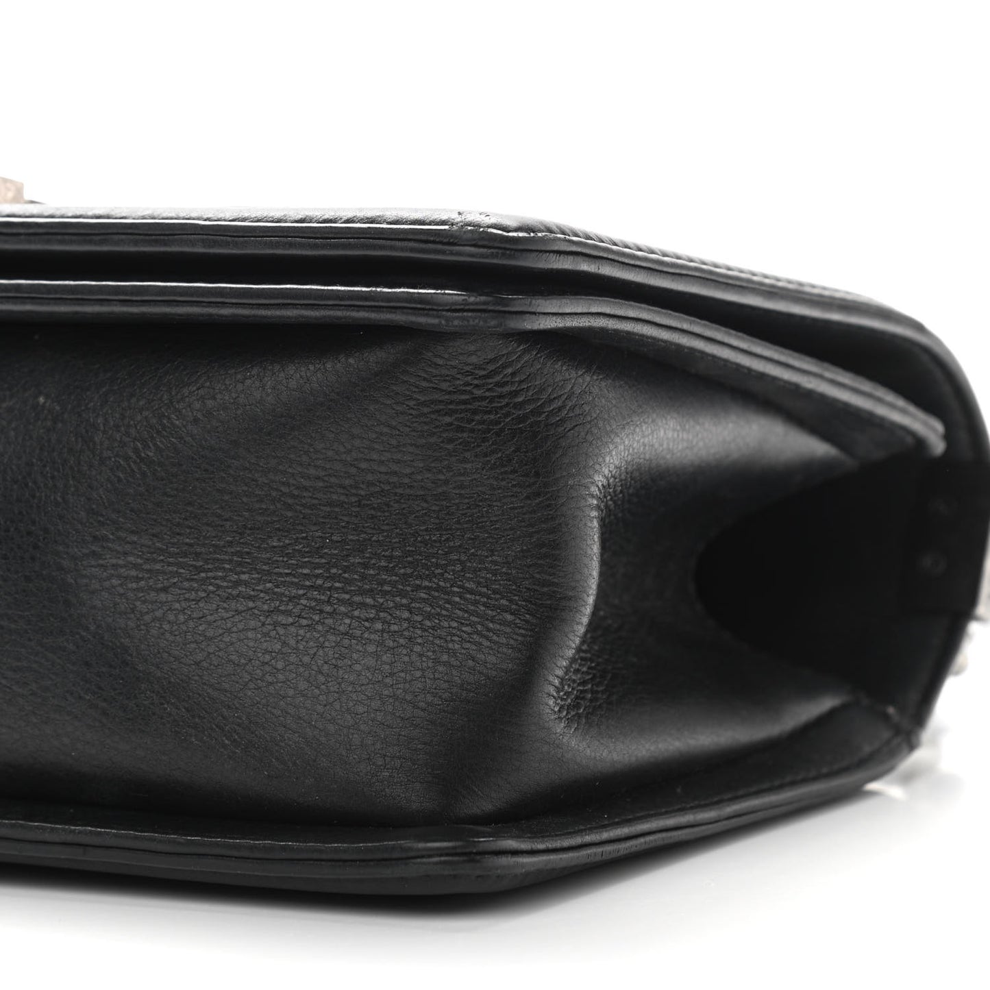 Lambskin Quilted Medium Boy Flap Black