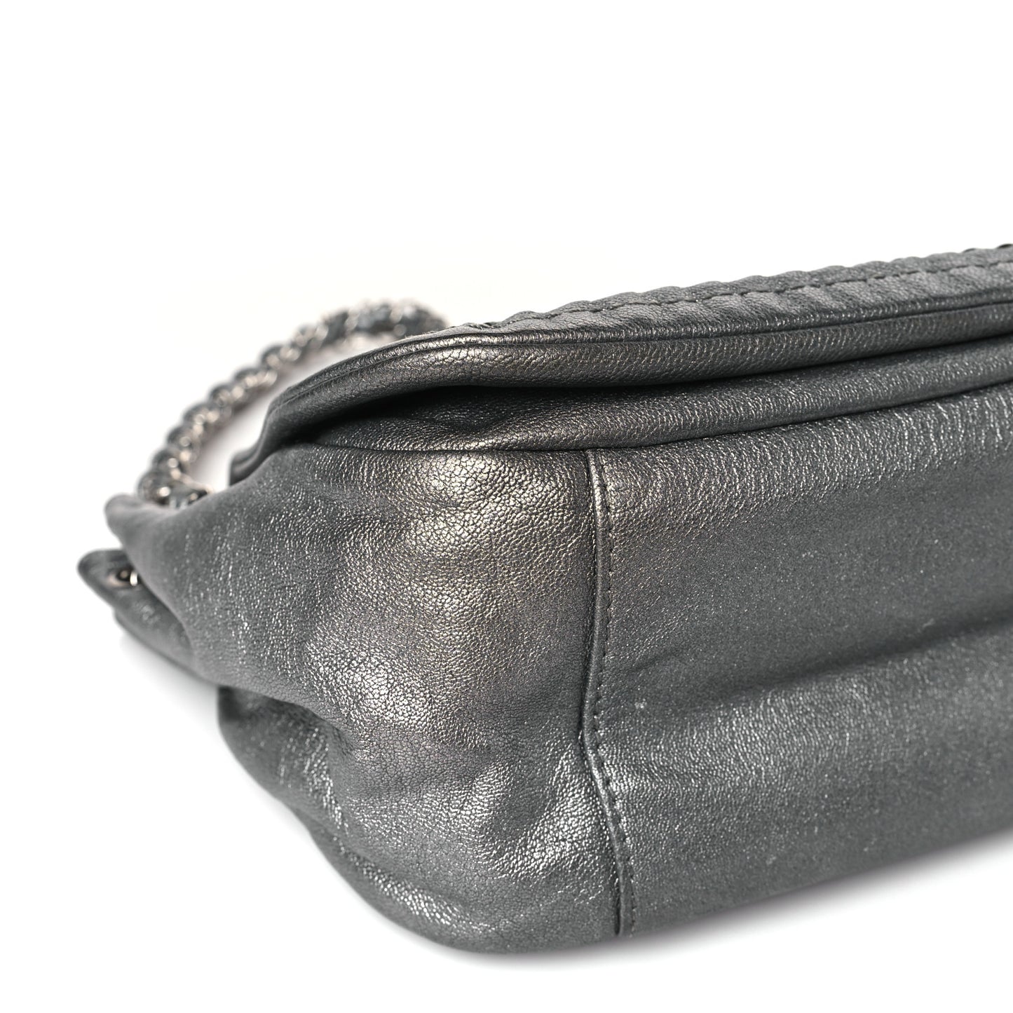 Luxe Ligne Flap Bag Silver