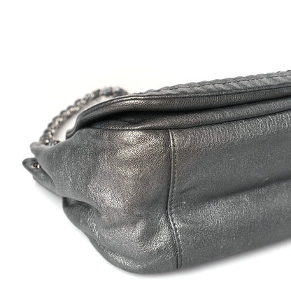 Chanel Luxe Ligne Flap Bag Silver 8 of 9