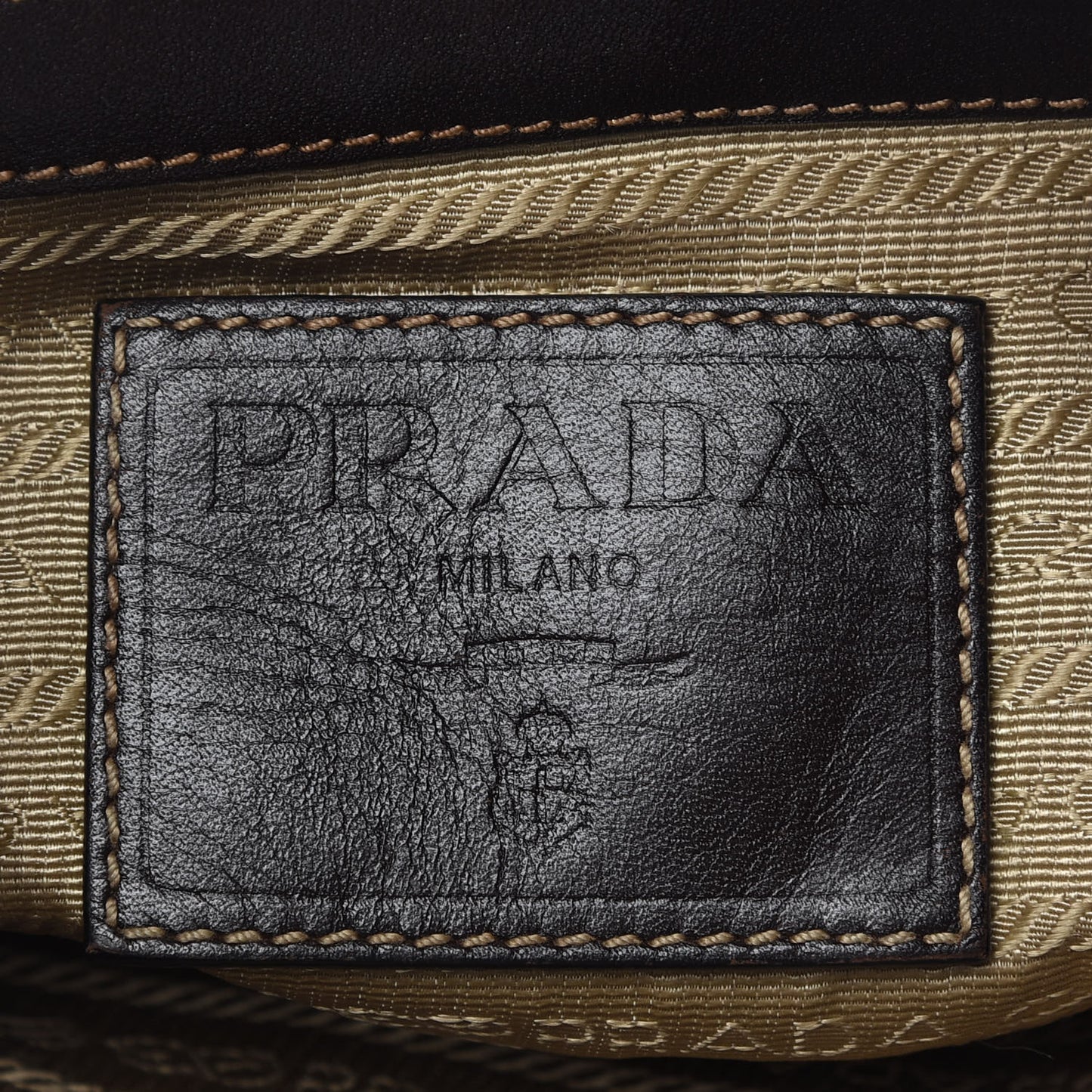 Jacquard Logo Shoulder Bag Corda Bruciato