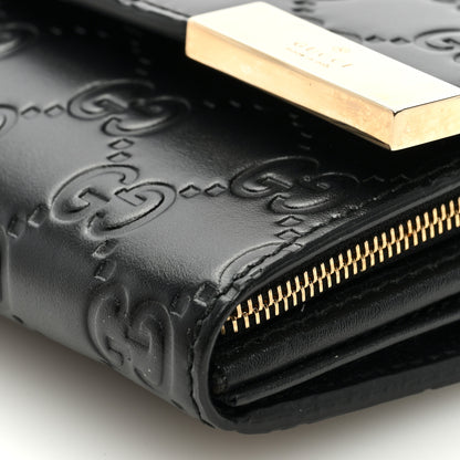 Gucci Guccissima Signature Dice Chain Wallet Black 9 of 9