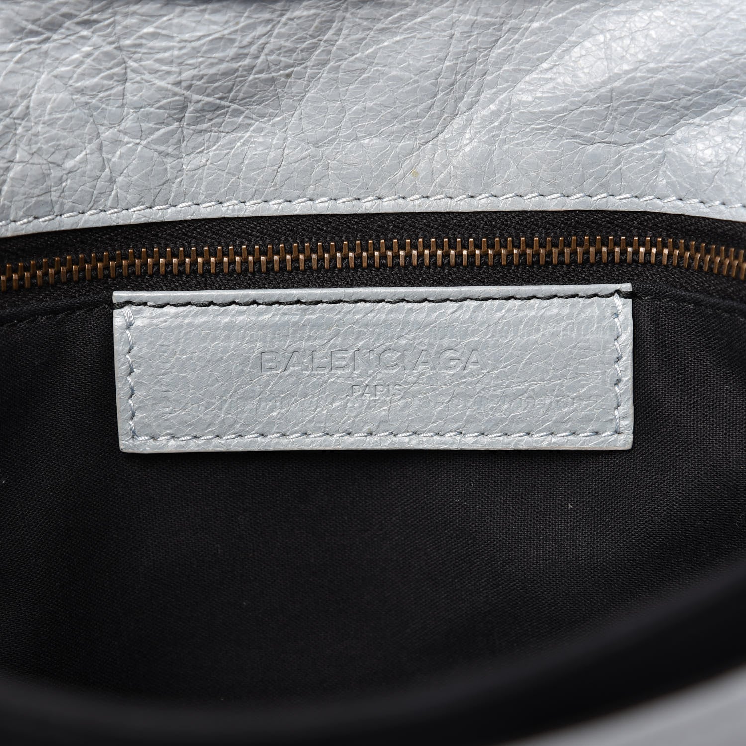 Balenciaga Agneau Classic Hardware Envelope Strap Clutch Bleu Opaline 8 of 9