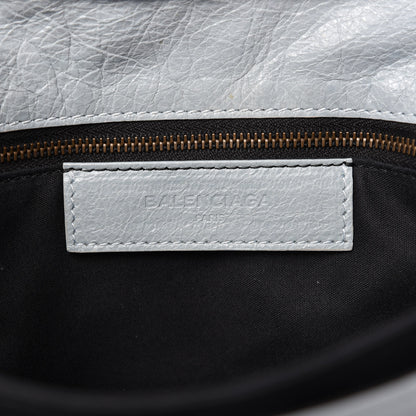 Balenciaga Agneau Classic Hardware Envelope Strap Clutch Bleu Opaline 8 of 9