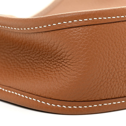 Hermes Taurillon Clemence Allegro Evelyne TPM Gold Cornaline White 7 of 9