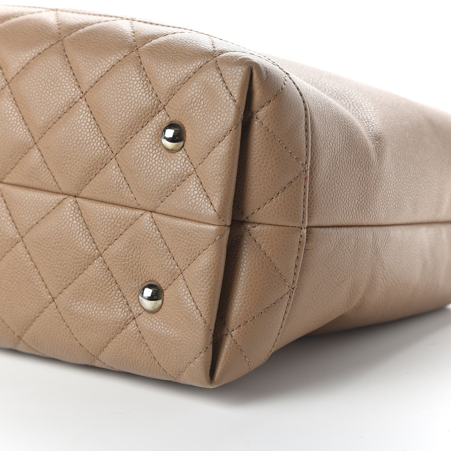 Chanel Caviar Medium Soft CC Top Handle Tote Dark Beige 7 of 13