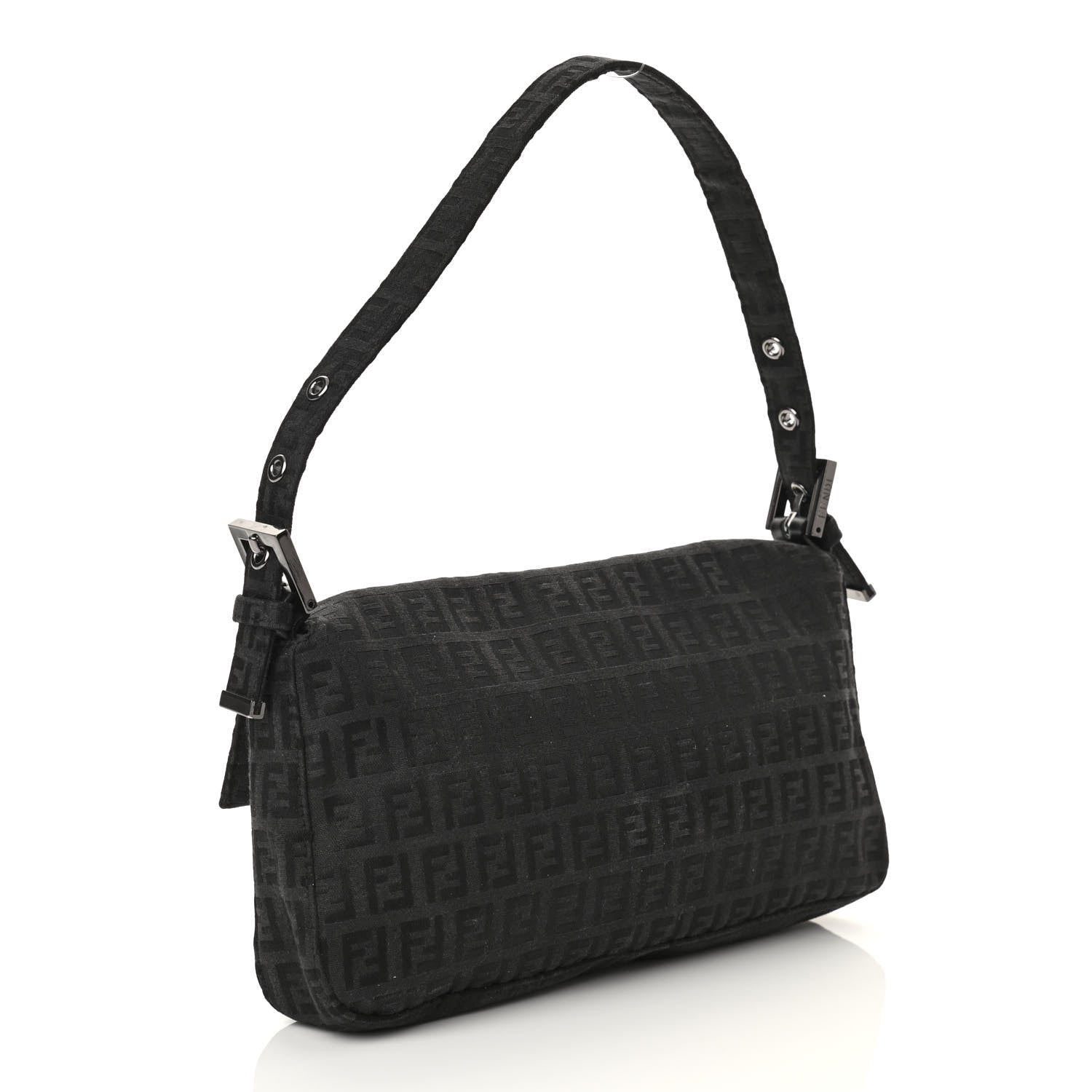 Fendi Zucchino Baguette Black 3 of 9