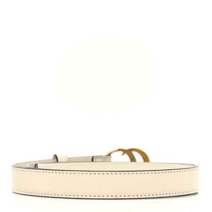 Gucci Calfskin Double G 20mm Belt 85 34 Mystic White 2 of 5
