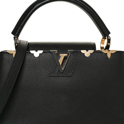 Louis Vuitton Taurillon Embellished Flower Crown Capucines PM Black 7 of 12