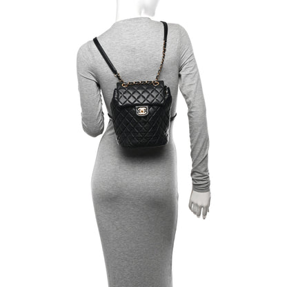 Chanel Lambskin Quilted Mini Urban Spirit Backpack Black 2 of 11