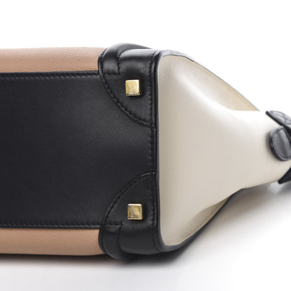 Celine Elephant Calfskin Micro Tri-Color Luggage Black 10 of 12