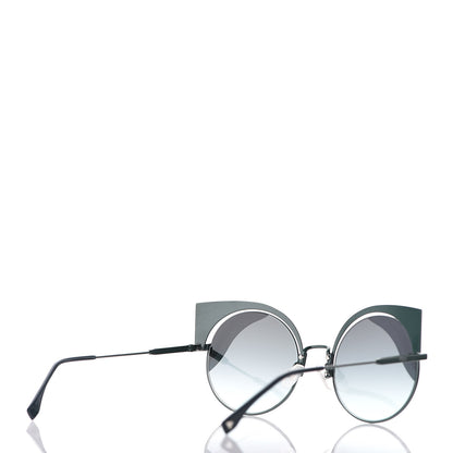 Fendi Hypnoshine Sunglasses FF 0215/S Matte Blue Green 4 of 8