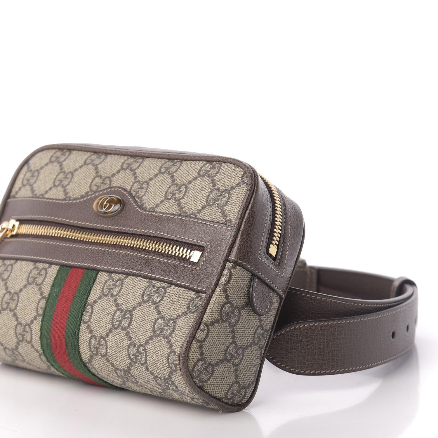 Gucci GG Supreme Monogram Web Small Ophidia Belt Bag 75 30 Dark Brown 7 of 10