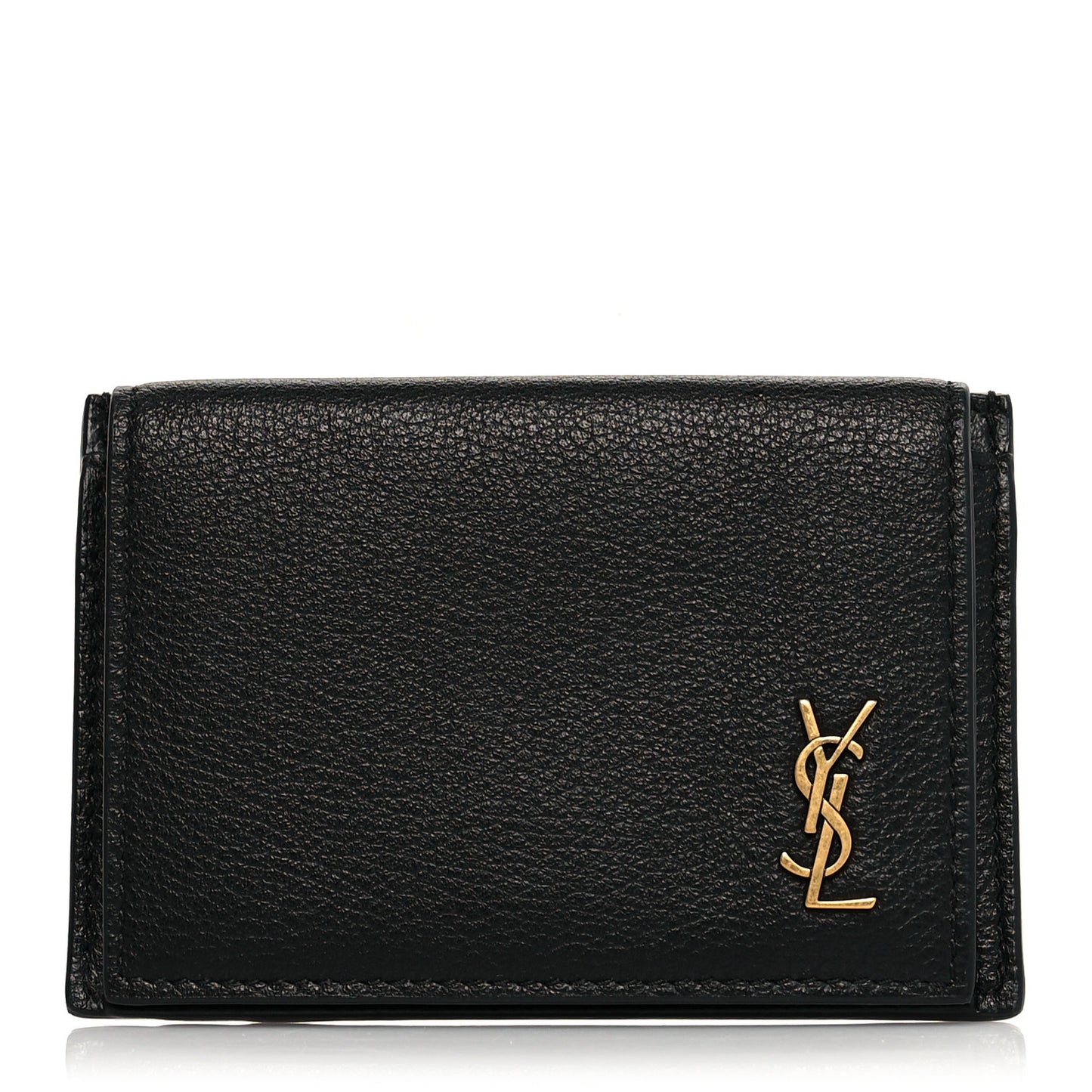 Calfskin Monogram Coin Pouch Black