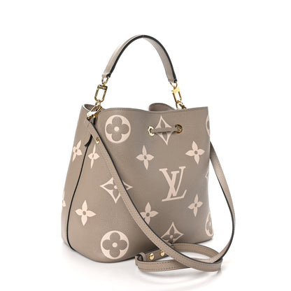Louis Vuitton Empreinte Monogram Giant Neonoe MM Tourterelle Creme 4 of 10