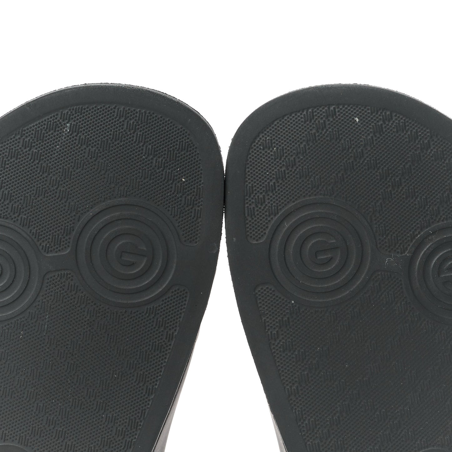Rubber Womens Logo Slide Sandals 37 Black