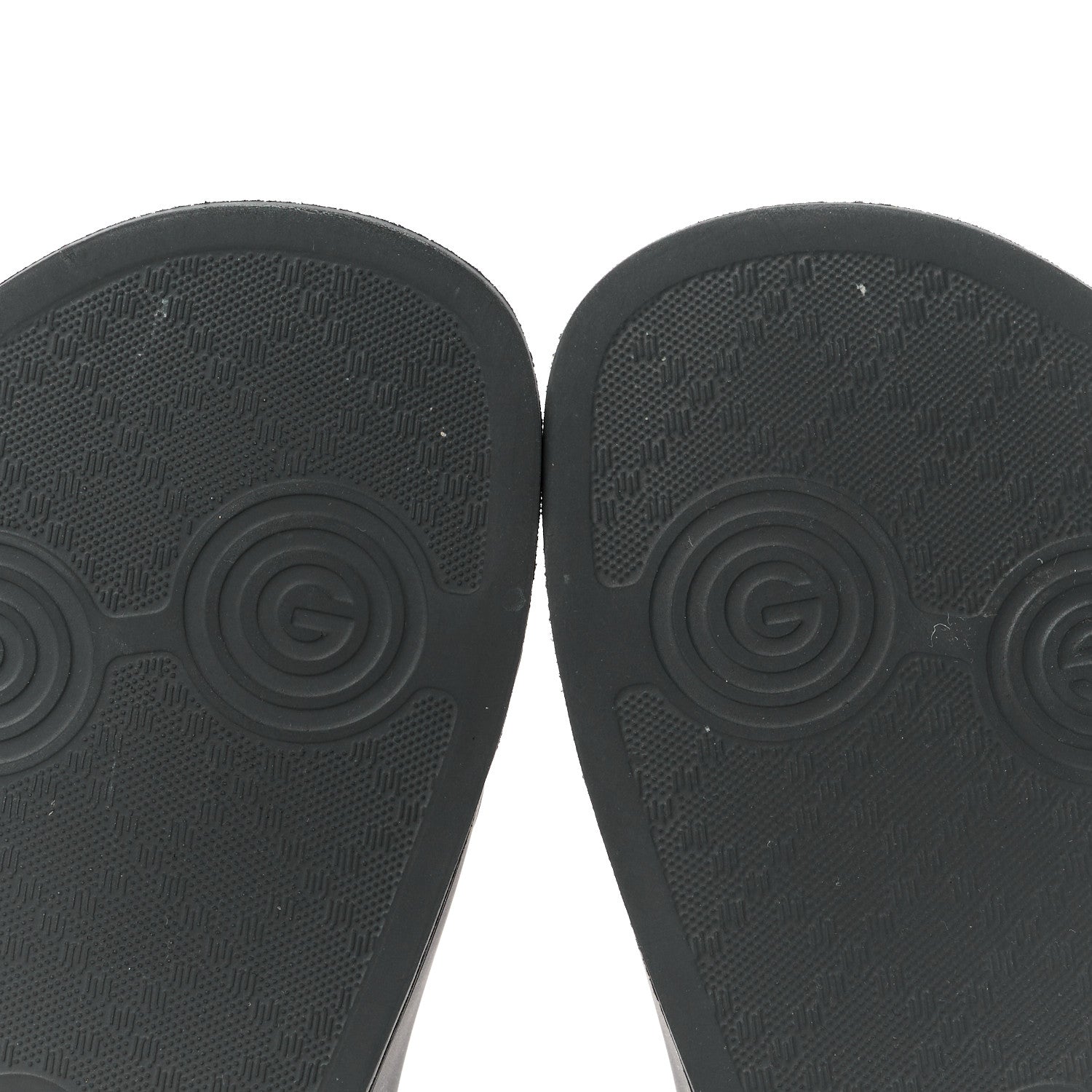 Gucci Rubber Womens Logo Slide Sandals 37 Black 9 of 10