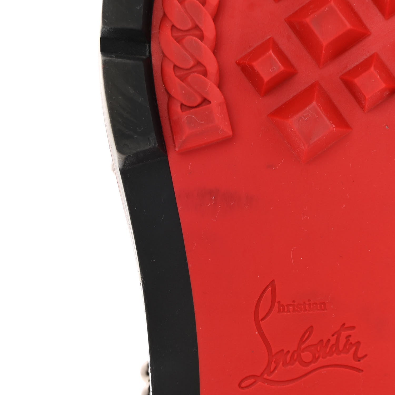 Christian Louboutin Croc Calfskin Embossed Womens Studded Crapadonna Oxfords 37 Black 11 of 12