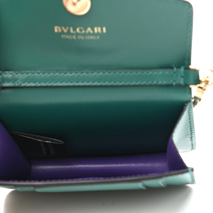 Bulgari Calfskin Serpenti Forever Miniature Bag Charm Emerald Green 5 of 8