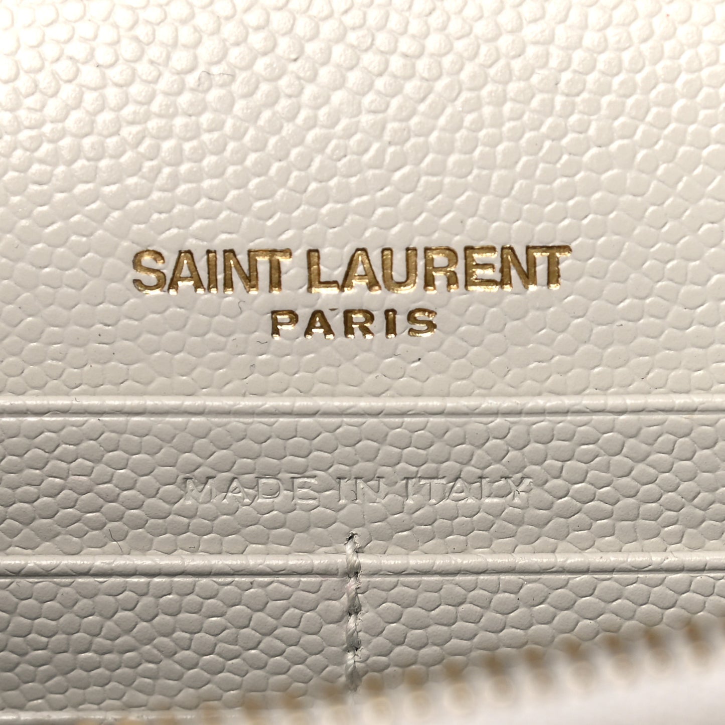 Grain De Poudre Matelasse Chevron Monogram Envelope Chain Crema Soft