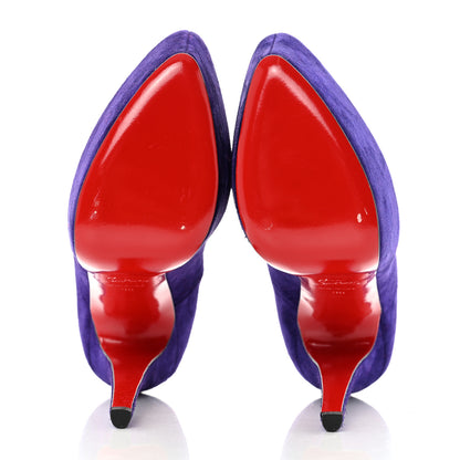 Christian Louboutin Suede Daffodile 160 Pumps 36 Violet 5 of 8