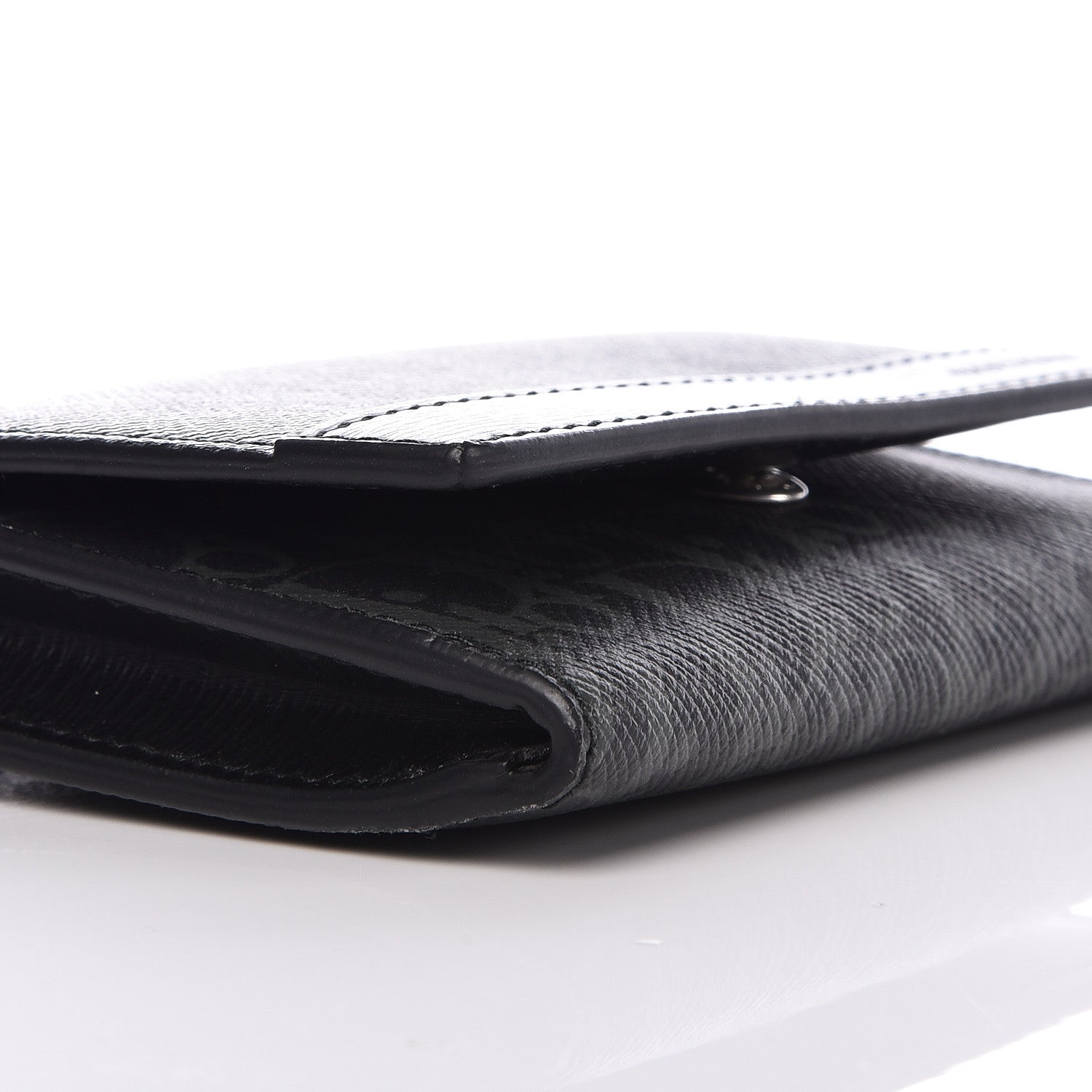 Chloe CHRISTIAN DIOR HOMME Coated Canvas Card Holder Grise 7 of 9
