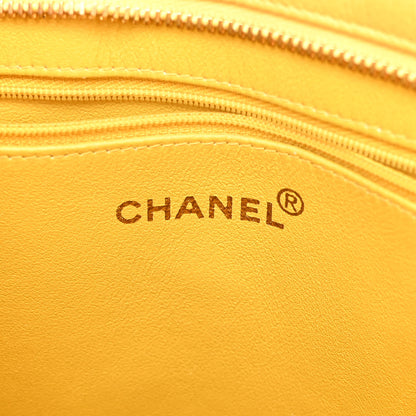 Chanel Caviar Quilted Medallion Tote Yellow 6 of 12