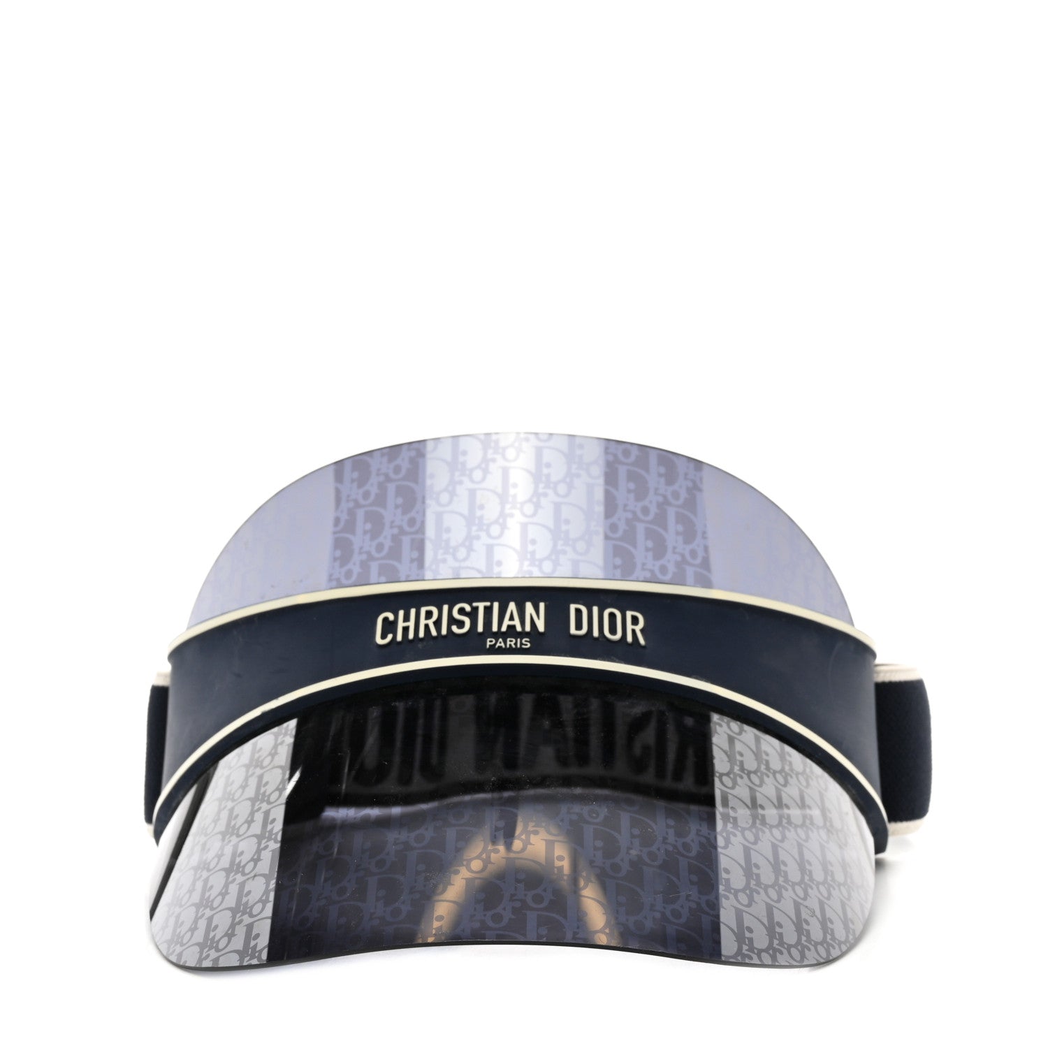 Christian Dior Oblique DiorClub V1U Sun Visor Blue 3 of 9
