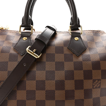 Louis Vuitton Damier Ebene Speedy Bandouliere 25 7 of 9