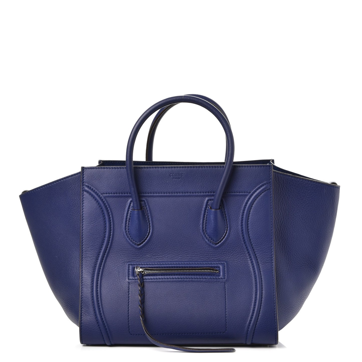 Supple Calfskin Medium Phantom Luggage Royal Blue