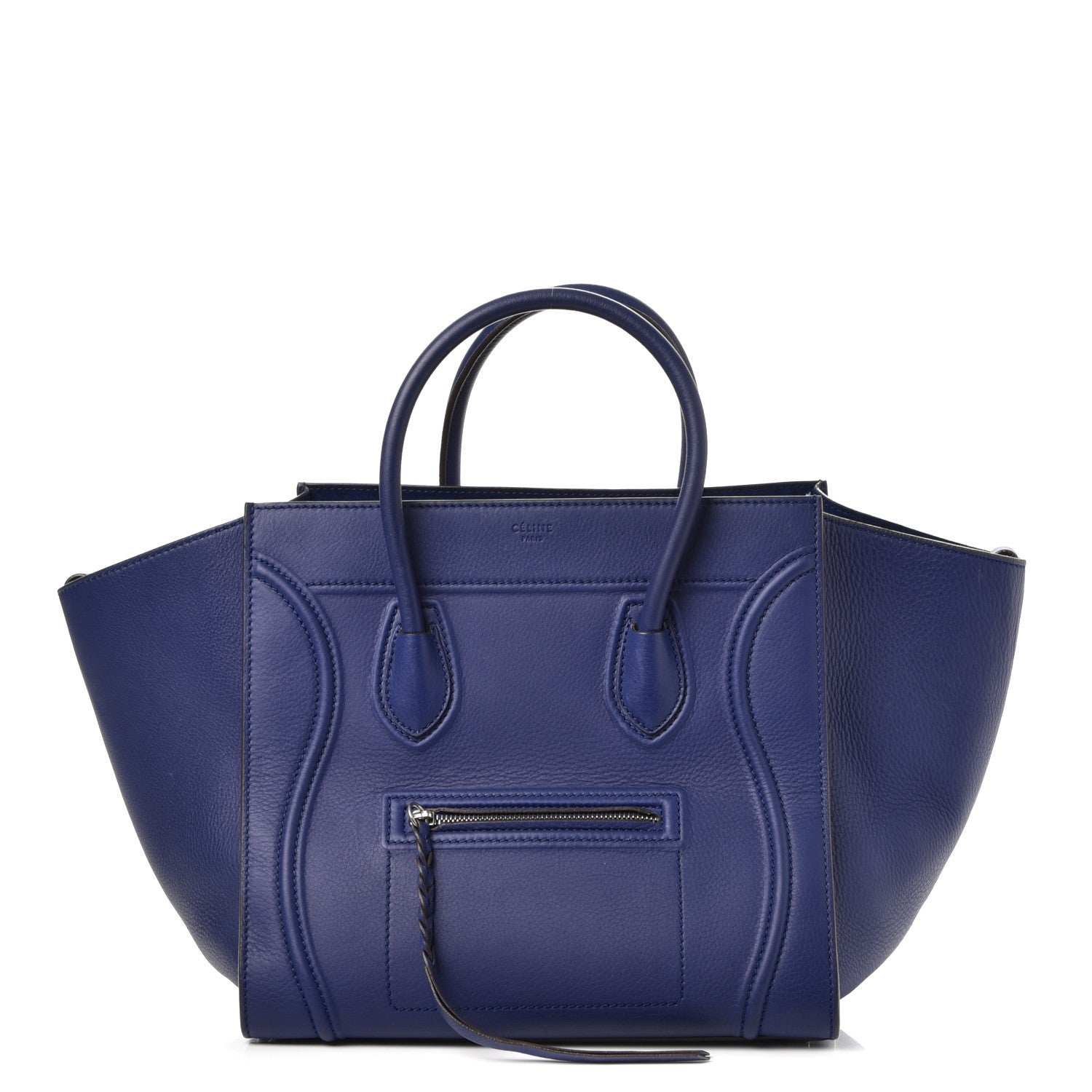 Celine Supple Calfskin Medium Phantom Luggage Royal Blue 1 of 11