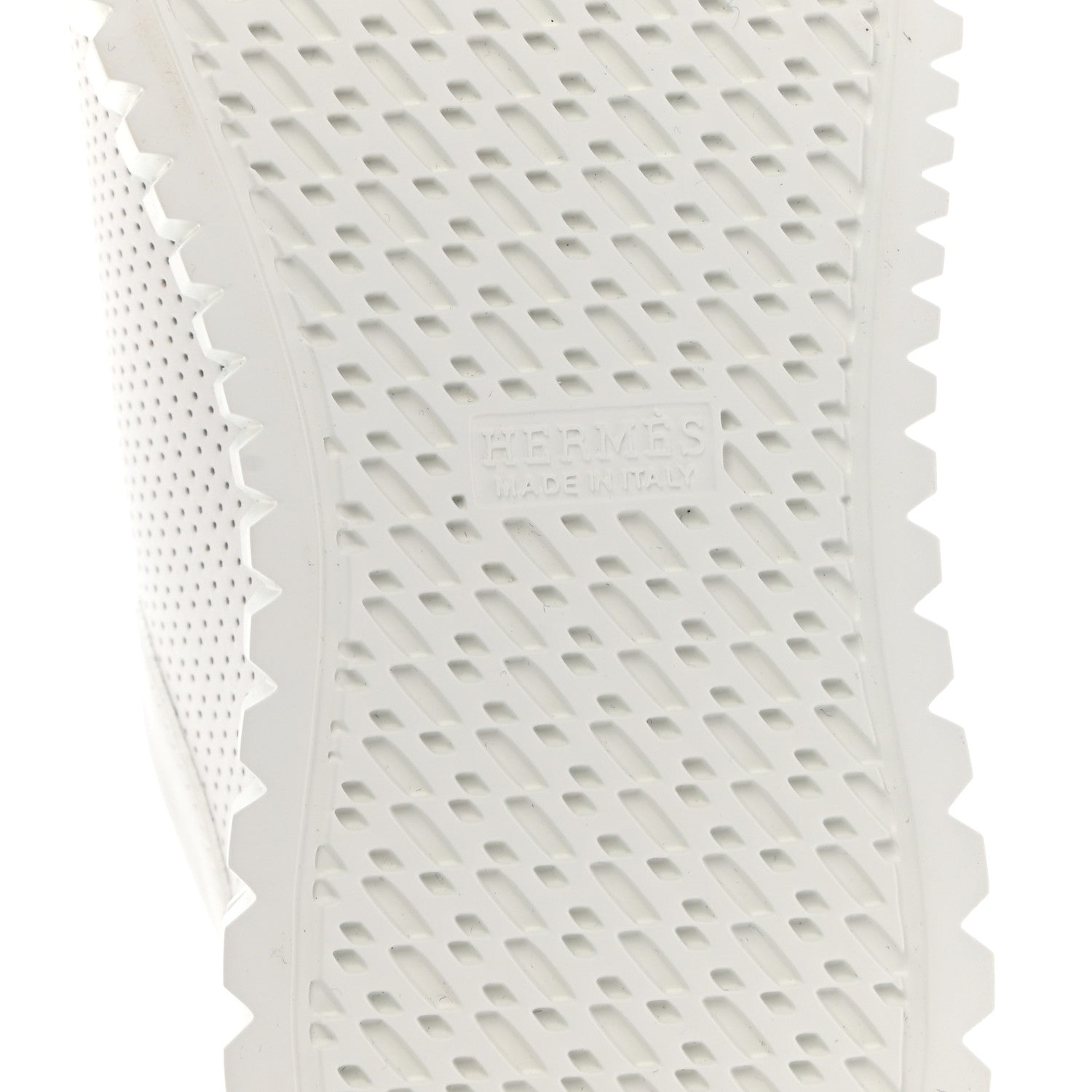 Hermes Perforated Calfskin Cross Sneakers 37 White 6 of 8