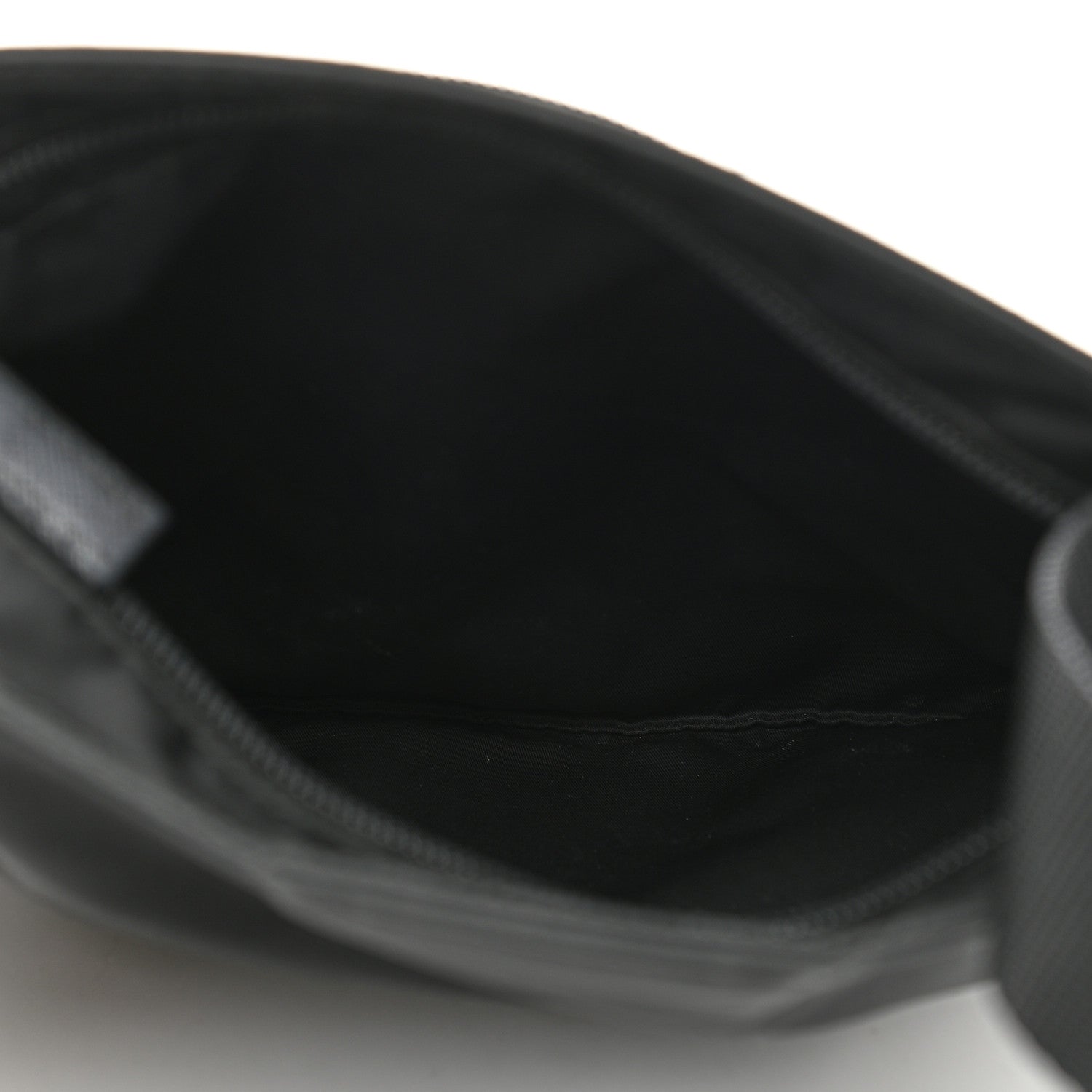 Prada Nylon Vela Flat Messenger Bag Black 5 of 10