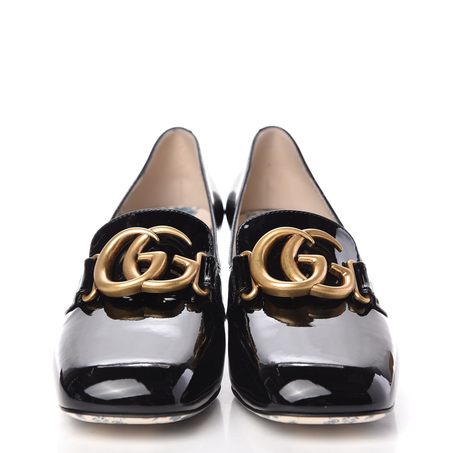 Gucci Vernice GG Victoire 55mm Loafer Pumps 40 Black 2 of 10