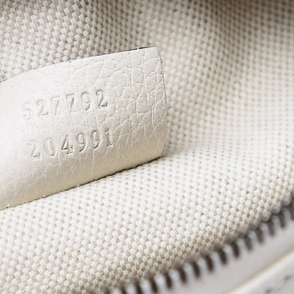 Gucci Grained Calfskin Small Logo Belt Bag White 8 of 10