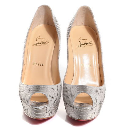 Christian Louboutin Watersnake Banane 140 Pumps 37 Roccia 2 of 7