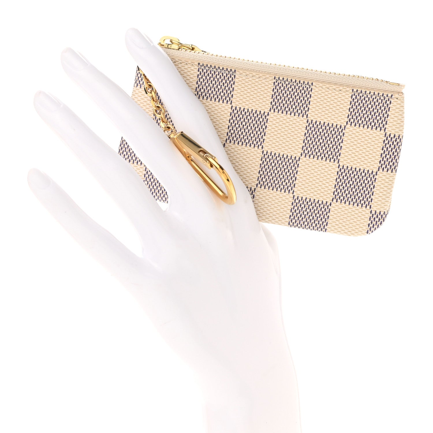 Louis Vuitton Damier Azur Key Pouch 2 of 8