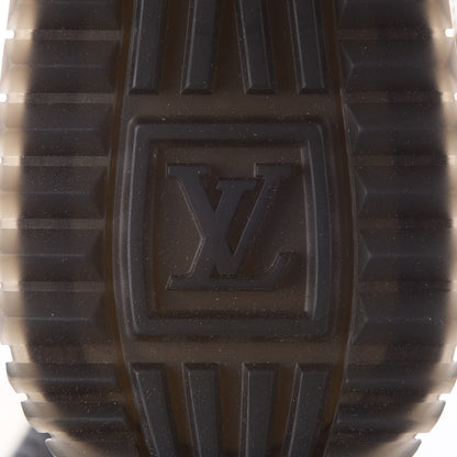 Louis Vuitton Metallic Patent Embossed Monogram Run Away Sneakers 37.5 Gold 6 of 8