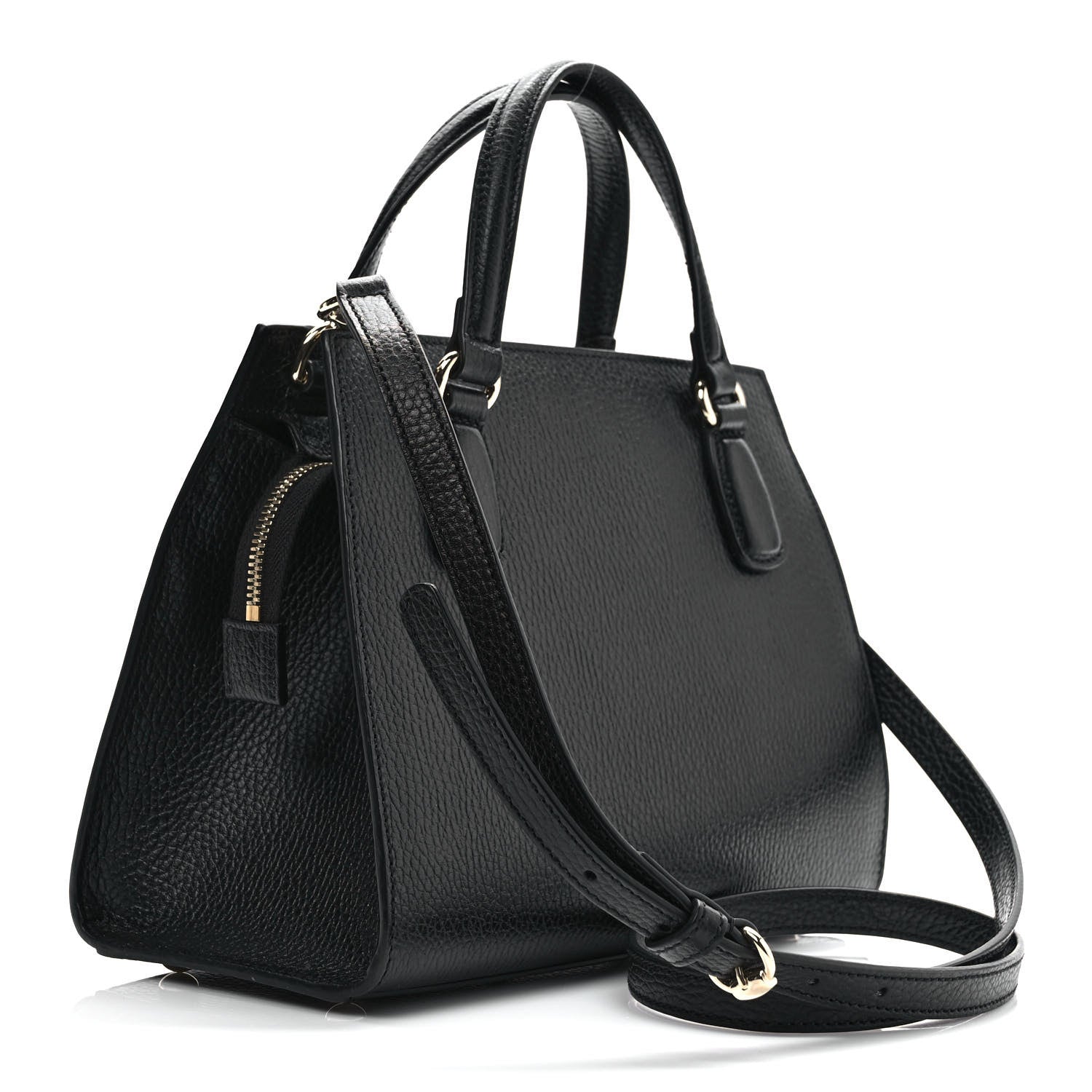 Gucci Dollar Calfskin Medium Soho Top Handle Satchel Black 2 of 10