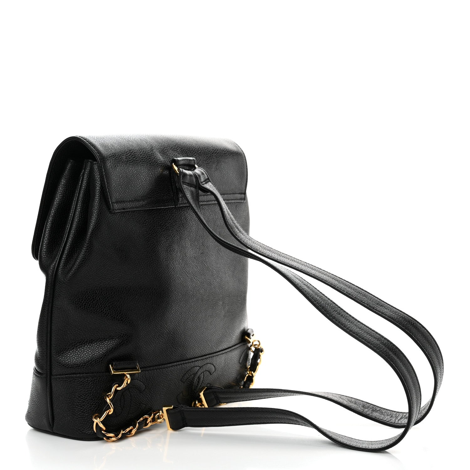Chanel Caviar CC Backpack Black 3 of 11