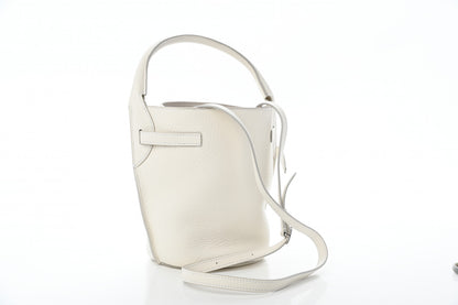 Celine Supple Grained Calfskin Nano Big Bag Bucket White 3 of 16