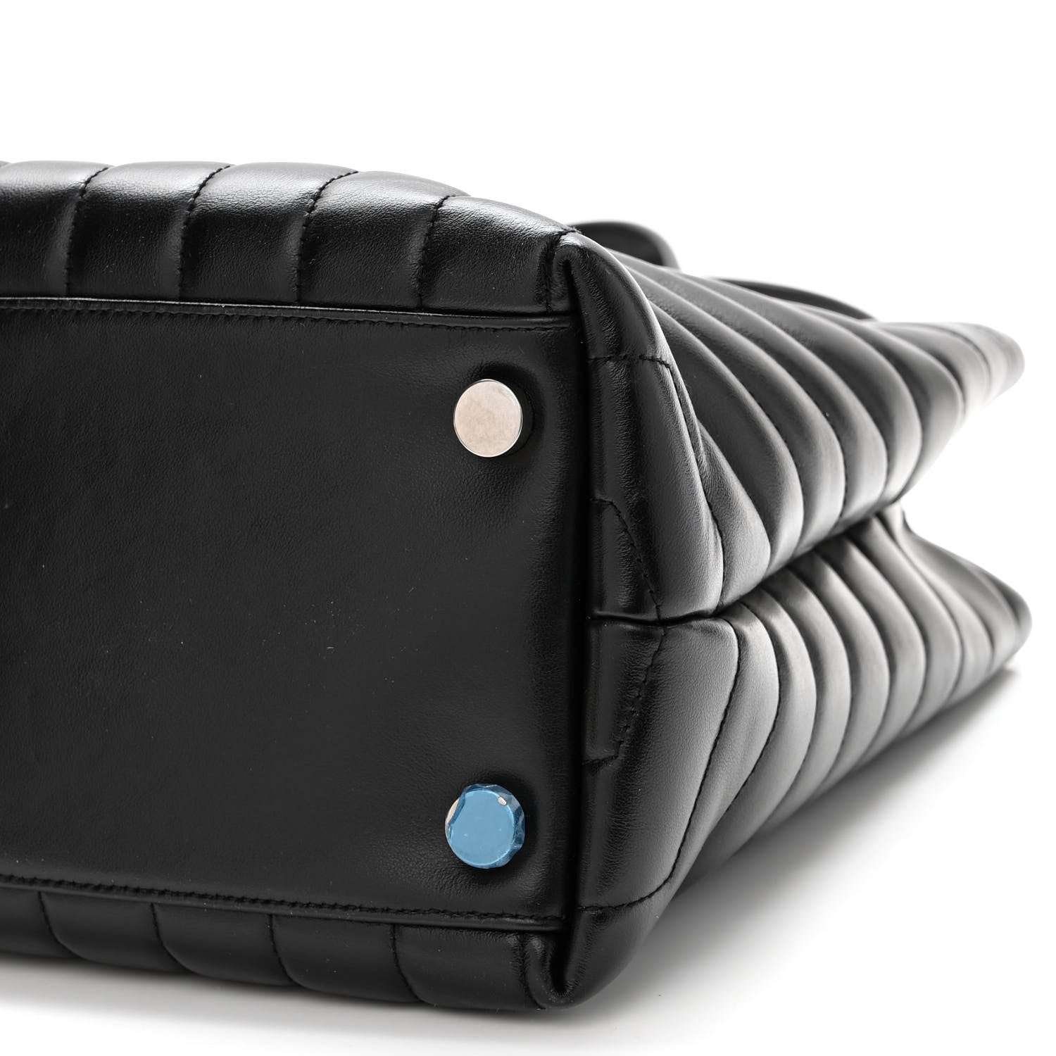 Saint Laurent Calfskin Y Quilted Monogram Large Loulou Shopper Black 10 of 10
