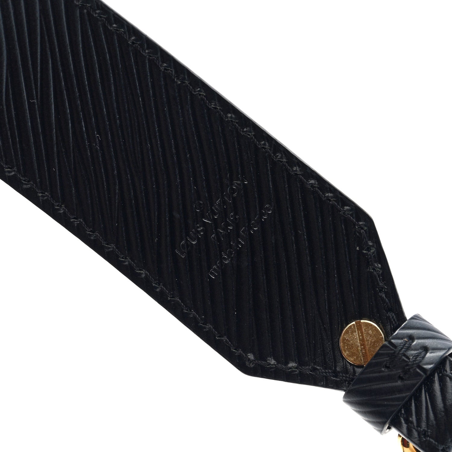 Louis Vuitton Epi Bead Embroidery Print Bandouliere Shoulder Strap Black 3 of 4