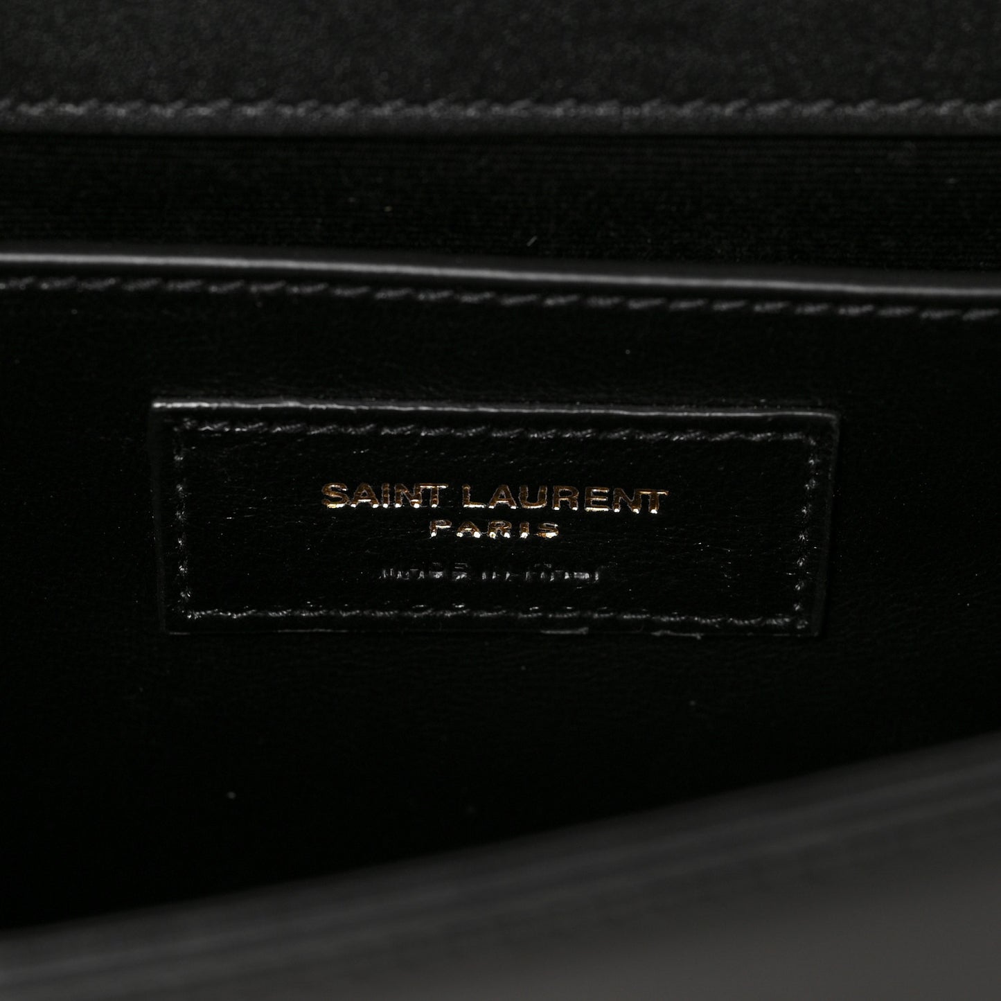 Nappa Patent Calfskin Two-Toned Small Monogram Kate Satchel Desert Sand Black