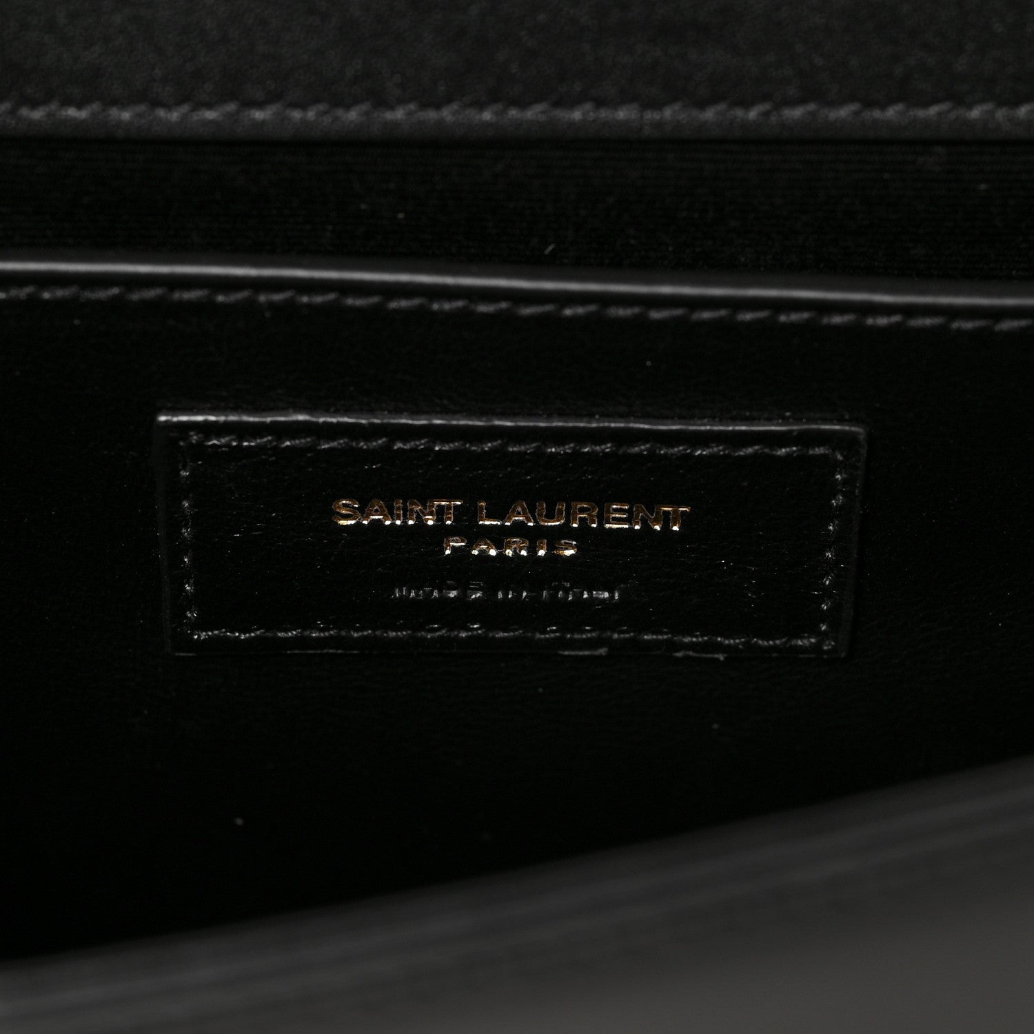 Saint Laurent Nappa Patent Calfskin Two-Toned Small Monogram Kate Satchel Desert Sand Black 6 of 8