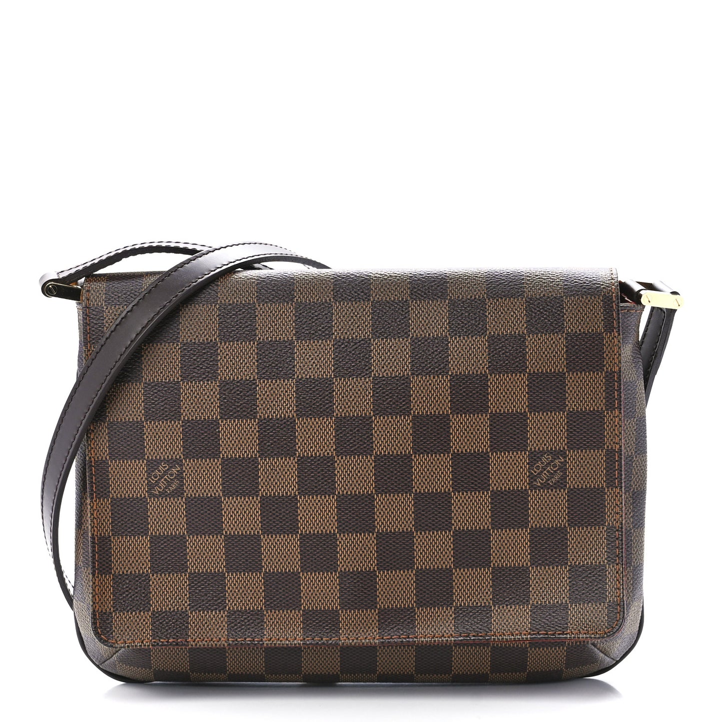 Damier Ebene Musette Tango Long Strap