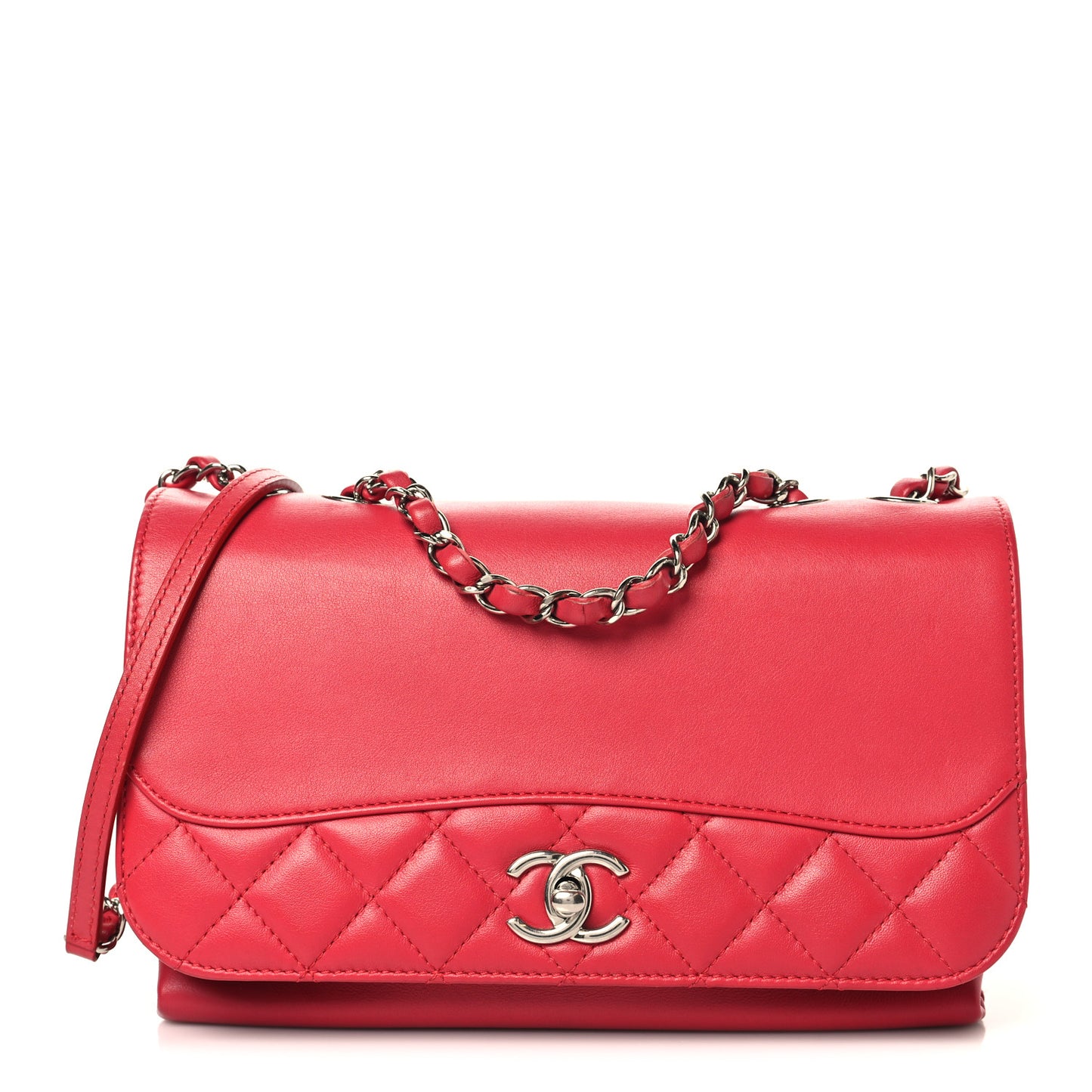 Calfskin Small Tramezzo Flap Red