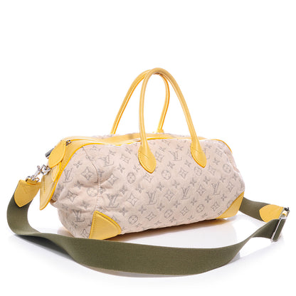 Louis Vuitton Monogram Denim Speedy Round Yellow 3 of 7